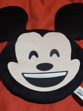 Disney Emoji Mickey Mouse Plush Throw Pillow